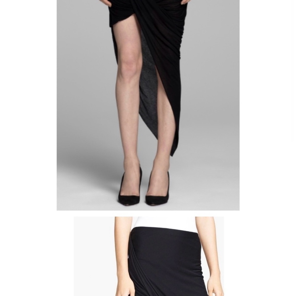 HELMUT LANG NWT Kinetic Jersey Asymmetrical Skirt Medium